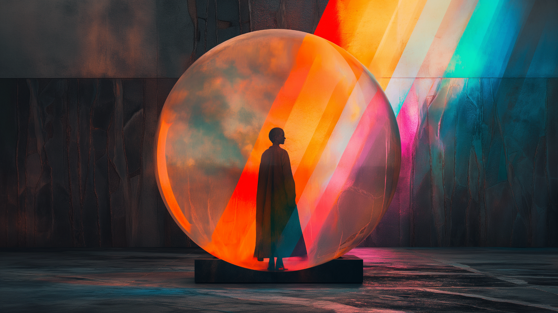 Colorful sphere background